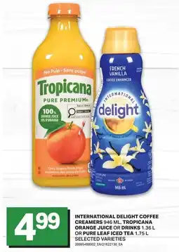 Freshmart International delight coffee creamers,tropicana orange juice or drinks offer