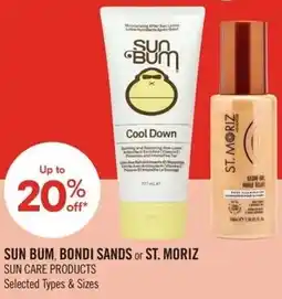 Shoppers Drug Mart Sun bum, bondi sands or st. moriz offer