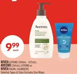 Shoppers Drug Mart Nivea or Aveeno offer