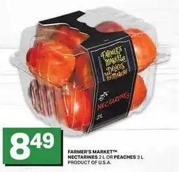 Freshmart Farmer's market nectarines or peaches offer