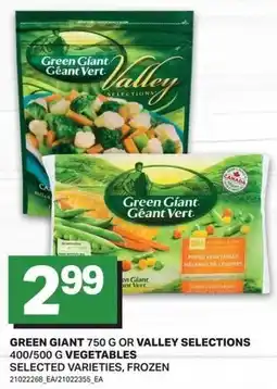 Freshmart Green giant or valley selections offer