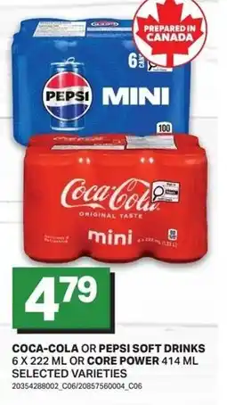 Freshmart Coca-cola or pepsi soft drinks or core power offer