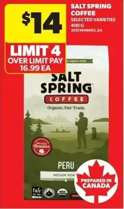 Real Canadian Superstore Salt Spring Coffee offer