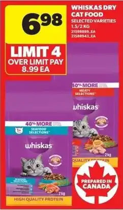Real Canadian Superstore Whiskey Dry Cat Food offer
