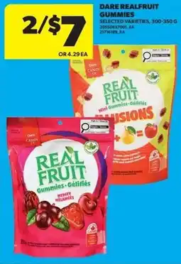 Real Canadian Superstore Dare Realfruit Gummies offer
