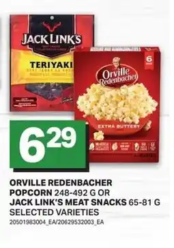 Freshmart Orville redenbacher popcorn or jack link's meat snacks offer