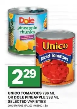 Freshmart Unico tomatoes or dole pineapple offer