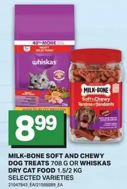 Freshmart Milk-bone soft and chewy dog treats or whiskas dry cat food offer