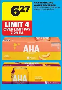 Real Canadian Superstore AHA Sparkling Water Beverage offer
