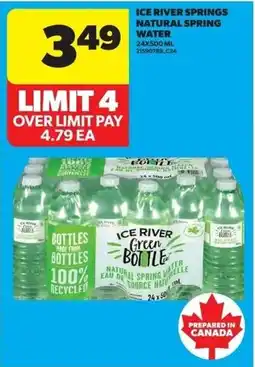 Real Canadian Superstore Ice River Springs Natural Spring Water offer