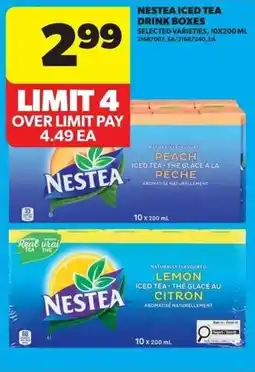 Real Canadian Superstore Nestea Iced Tea Drink Boxes offer