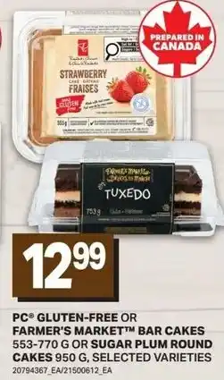 Freshmart Pc gluten-free or farmer's market bar cakes offer