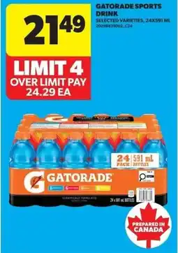 Real Canadian Superstore Gatorade Sports Drink offer