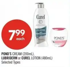 Shoppers Drug Mart Pond's, lubriderm or curel offer
