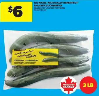 Real Canadian Superstore No Name Naturally Imperfect English Cucumbers offer