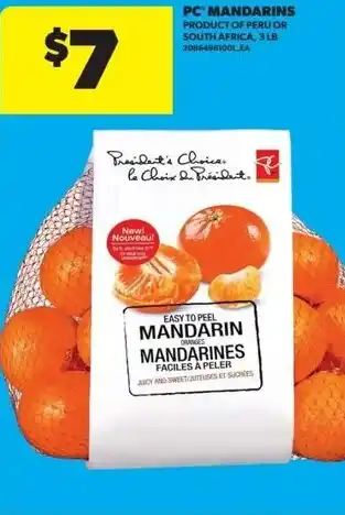 Real Canadian Superstore PC Mandarins offer