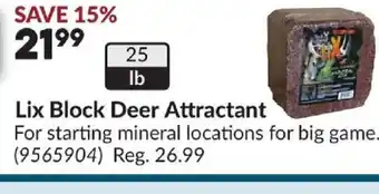 Princess Auto Lix Block Deer Attractant offer