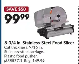 Princess Auto VALLEY SPORTSMAN 8-3/4 in. Stainless-Steel Food Slicer offer