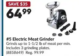 Princess Auto VALLEY SPORTSMAN 5 Electric Meat Grinder offer