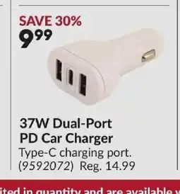 Princess Auto 37W Dual-Port PD Car Charger offer