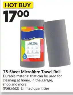 Princess Auto 75-Sheet Microfibre Towel Roll offer