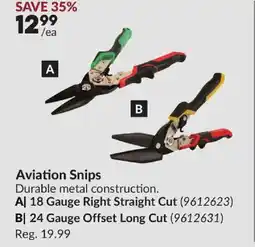 Princess Auto Aviation Snips offer