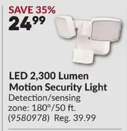 Princess Auto LED 2,300 Lumen Motion Security Light offer
