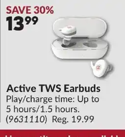 Princess Auto Active TWS Earbuds offer