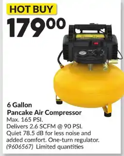Princess Auto 6 Gallon Pancake Air Compressor offer