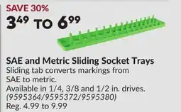 Princess Auto SAE and Metric Sliding Socket Trays offer