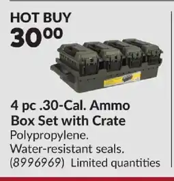 Princess Auto 4 pc .30-Cal. Ammo Box Set with Crate offer