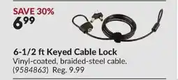 Princess Auto 6-1/2 ft Keyed Cable Lock offer