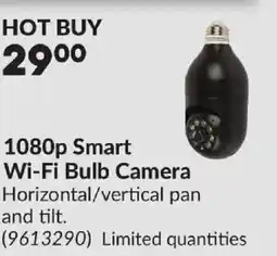 Princess Auto 1080p Smart Wi-Fi Bulb Camera offer