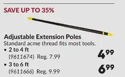 Princess Auto Adjustable Extension Poles offer
