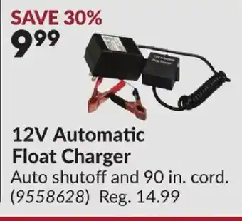 Princess Auto 12V Automatic Float Charger offer