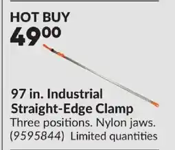 Princess Auto 97 in. Industrial Straight-Edge Clamp offer