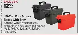 Princess Auto .50-Cal. Poly Ammo Boxes with Tray offer