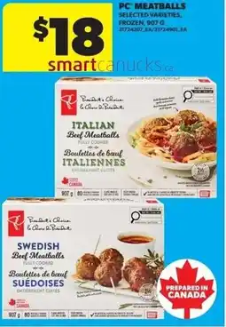 Real Canadian Superstore Pc meatballs offer