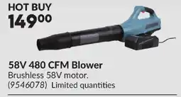 Princess Auto 58V 480 CFM Blower offer
