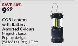 Princess Auto COB Lantern with Battery, Assorted Colours offer