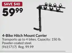 Princess Auto 4-Bike Hitch Mount Carrier offer