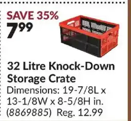 Princess Auto Knock-Down Storage Crate offer