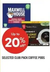 Shoppers Drug Mart Selected club pack coffee pods offer