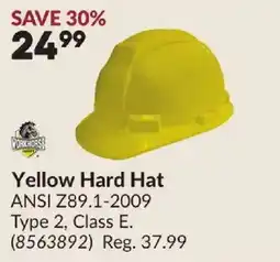 Princess Auto Yellow Hard Hat offer