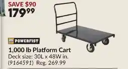 Princess Auto POWERFIST Platform Cart offer