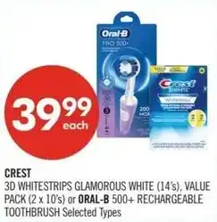 Shoppers Drug Mart Crest Oral B offer