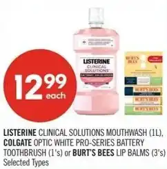 Shoppers Drug Mart Listerine colgate or burts bees offer