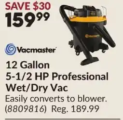 Princess Auto VACMASTER 5-1/2 HP Professional Wet/Dry Vac offer