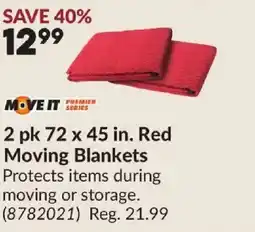Princess Auto MOVE IT Red Moving Blankets offer