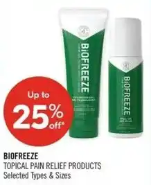 Shoppers Drug Mart Biofreeze offer